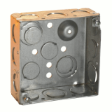 Steel Square Outlet Boxes - 4 Inch - Steel Square Boxes and Covers - 4 Inch